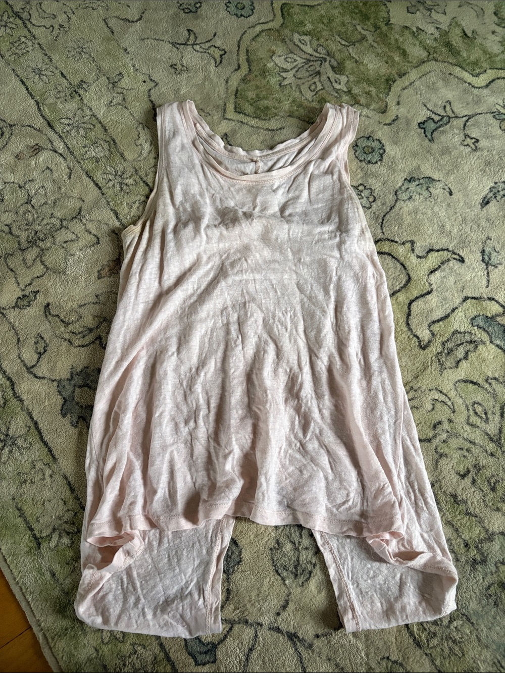 Dakini Pale Pink Linen Tunic Top